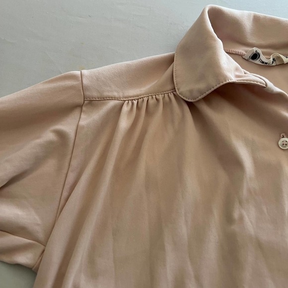 Vintage queen casuals light pink button down L - Picture 5 of 8